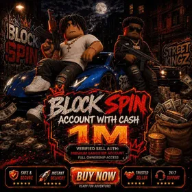 Block Spin | Account 1M cash 💸| Super Cheap🔥 | 🚀 INSTANT DELIVERY | No Email And Green Hat✅