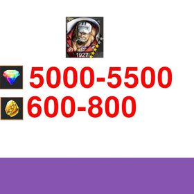 Global|IOS/Only|5000-5500+RD|600-800GF|AKainu+random 4-star characters|100% safe account|