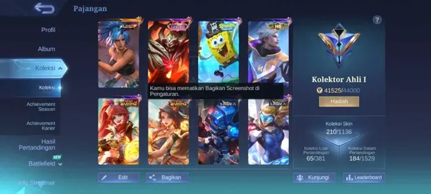 #MLBB35 Hero 103 Skin 210 | KOF Karina | LuckyBox Zhask | SpongeBob Cyclops | M6 Claude | 2 Blazing | 3 SABER | 9 Epic | 1 Venom