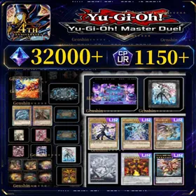 Yu-Gi-Oh! Master Duel][Fast Delivery]32000-35000 diamonds + [1150UR-1250UR dust + 2300SR]|+Random 3-5 Royal Finish Card +Purchased the 1000 Gems Stardust Dragon Desktop Companion+Purchased the 3000 Gems 2025 3rd Anniversary Bundle+Purchased the 2000 Gems 2025 WCS Set Included+Purchased the 1600 Gems Laundry Dragonmaid Mate+Purchased the 3000 Gems Evil★Twin / Live☆Twin Set+Purchased the 3000 Gems Mikanko Lucky Card Set+ 200+Summon Ticket+Random 10 URs|[Send Konami account ]Unlinked Steam|Ranked played|Android/IOS/PC/Universal