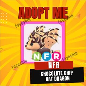 Adopt Me NFR Chocolate Chip Bat Dragon Neon Fly Ride CCBD