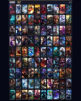 🌍 BR ⭐ Unranked 🎨 367 Skins 🏆 175 Champions 💙 93K BE 📈 Level 821 🔥 Riot Kayle 🏅 8 Victorious 💎 4 Ultimate 💎 1 Mythic 💎 26 Legendary 🔹 Elementalist Lux 🔹 DJ Sona 🔹 Spirit Guard Udyr 🔹 Pulsefire Ezreal 🔹 Neo PAX Jax 🔹 PROJECT: Pyke 🔹 Emumu m9014866071