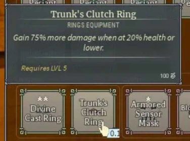 Trunks Clutch Ring / Deepwoken / VOI UNOB