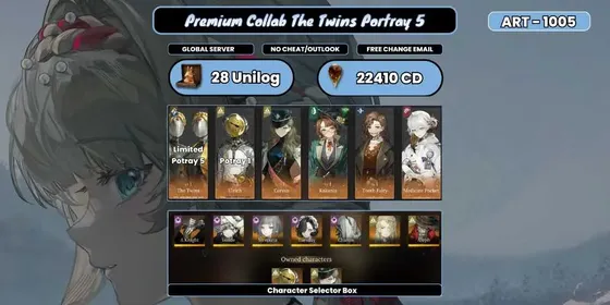 Global | 12 x 6 Star | The Twins P5 + Ulrich P1 + Kakania + Tooth Fairy + Medicine Pocket + Box Spirit Intelligence | 28 Unilog | 22410 Clear Drop | Novice Banner Available | Fast Delivery | ART005
