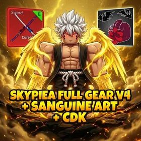 [Blox Fruits] Lv. 2800MAX Skypiea Full Gear V4 | Sanguine art | Random Luck | Automatic Delivery | Roblox Account | Unverified Account | BloxFruits