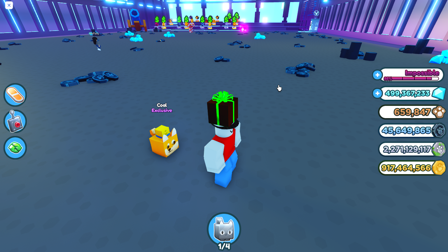 Stacked doge noob and 100m gems