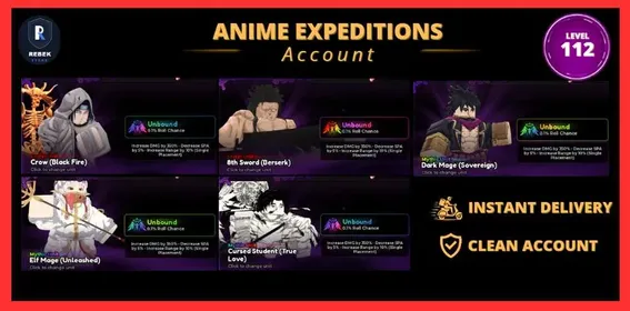 👑 PREMIUM META ACCOUNT 👑 | 🔥 5x Unbound Units (All Evolved) | Itachi • Kenpachi • Elf Mage • Dark Mage • Yuta | ✅ Clean Acc | 🚀 Ready to Play