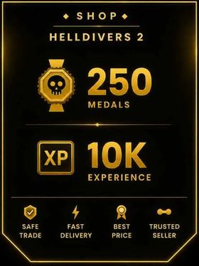 (PC + XBOX + PS) Helldivers 2  250 Medals + 10k Experience