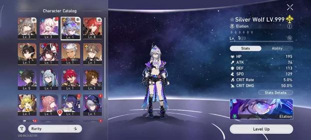 ASIA | Starter Level 4, Silver Wolf LV.999 + LC Signature + Sparkle + DanHeng PT + Archer and 2× GCS, Banner Event Guaranteed