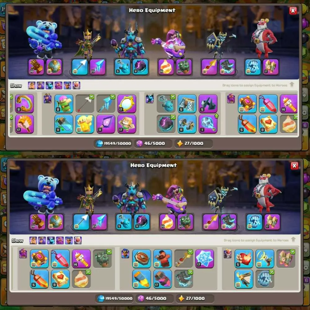 17x Epics】 Th 18 Hero 101 104 73 53 High Epic Equipment High