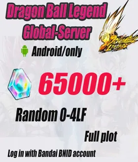 Global Version [Android Only] 65000+ Chrono Crystal] + Random 0-4 LL || BIND ID || Story Completed || Fast Shipping|Dragon Ball Legend