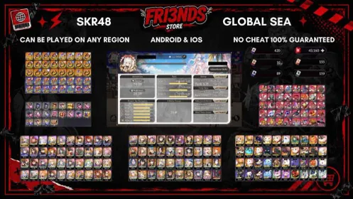 SKR48 | GLOBAL ASIA | BEAST END GELIDUS T5 FAI T4 JURI T2 + 56 T6 L/L+ SSR + 43,1K RUBIES + 833 TIX TOTAL