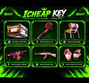 RUST | 50 ROUNDS | 6 UNIQUE SKINS | TWITCH DROPS - Fast Delivery