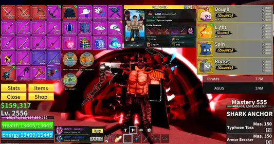 🐲Blox Fruit | 4 Perm [Dough - Light] + 3 Gamepass [Fruit Notifier] + Sanguine Art + Cyborg V4 + CDK+HS+TTK+S.Guitar + Sleigh Boat [LIMITED] | Visit my shop for more epic deals!