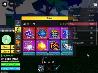 ID 569:Level 2800+God+CDK+SG Kitsune Gravity Inven|Unverified Account|Auto Delivery|Blox Fruits