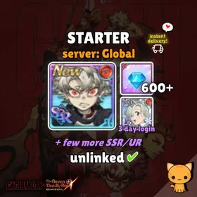 Global | 🧡 starter with Rudo + 600 Diamond + few more SSR | 7 Deadly Sins Grand Cross x Gachiakuta Collab