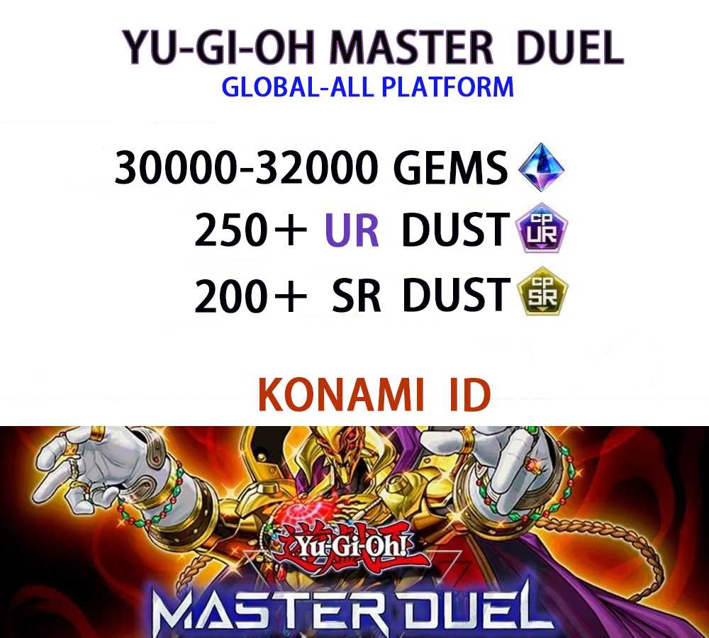 [YuGiOh! Master Duel][Fast Delivery] 3000032000 Diamonds + 250ur