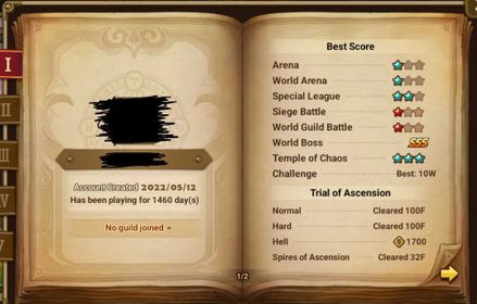 SWS269 – Global P1 Endgame Account | 6 LD5, Seimei, Kiki, Nyx, Strong Rune Box