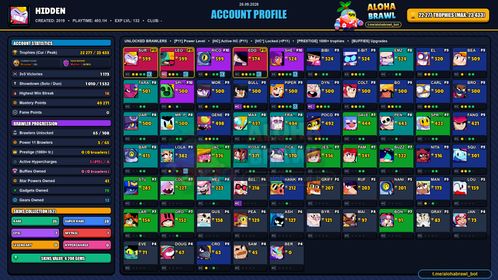 GEMS SPENT 4208 | 22.3K Trophy | 62 SKINS | SQUAD BUSTER SHELLY💙COACH MIKE💙CLASSIC DYNAMIKE💙ROCKABILLY MORTIS💙MARIPOSA PIPER💙MEGA BOX DARRYL💙OMEGA BOX DARRYL💙BUZZETTE💙PSG SHELLY💙HANDSOME COLT | 65 Brawler | FULL ACCESS | IOS/ANDROID