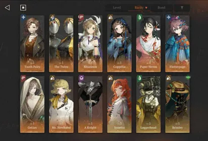 Global Lv5⭐️Starter 9SSR Rhiannon + Paper Heron + The Twins + Tooth Fairy P1 + Coppelia + Flutterpage + Getian + Newbabel + Aknight #RR201