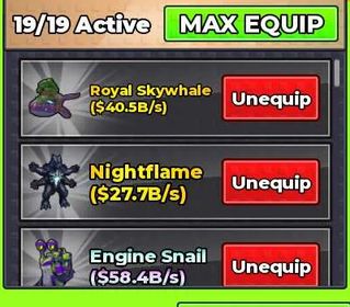 STEAL AN EGG (HAVE STAR MOUNT PET)- 410B/s INCOME, 106B/s speed, | 40B/s ROYAL SKYWHALE, 41.9B CELESTIAL SUNLION, NIGHTFLAME 27B/s | MAX TREADMILL | MAX PEN
