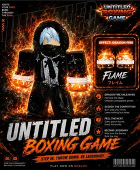 Untitled Boxing Game | Flames Gloves | Dragon Fire Effect | Limited Perfect Color Sync | Fast Delivery