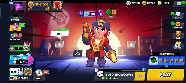 87K | 99 FULL MAXED P11 | METEORIC FAME 3 | CHAMPIONSHIP JANET PIN | 455 SKINS | CORSAIR COLT | 68 PRESTIGE | 95 HYPERCHARGES | 23 BUFFIES | 22K BLING | 4 BRAWLER KEYS | 80 TITLE |    ELEVEN LUMI , MEGA BOX DARRYL , MECHA MANDY , OMEGA BOX DARRYL , STEAMPUNK GALE , VALKYRIE JANET , WORLD CHAMPION GUS , W OTIS , ATHENA PIPER , EDDIE DRACO