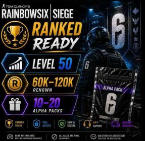 🧑‍💻 STEAM 🎖️ Ranked Ready Level 50 💵 60K -120K Renowns 🗂️ 10-20 Alpha Packs 🥷 Operators Unlocked🏎️ Instant Delivery