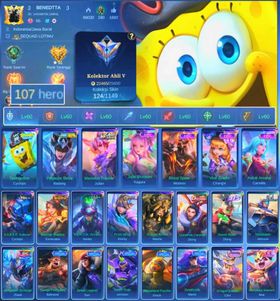 HERO 107 SKIN 124 | EMBLEM ALL MAX| PENGASUS SEIYA BADANG| EPIC MOSKOV | EPIC KAGURA| EPIC CHANGE | HERO GOOD| SKIN GOOD| INSTAN DELIVERY