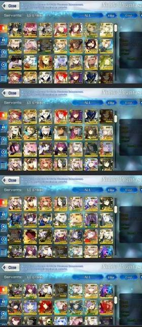 FT490 – FGO NA Super Whale Account | 190 WNP, NP5 Space Ereshkigal, NP5 Arcueid, NP5 Summer Musashi