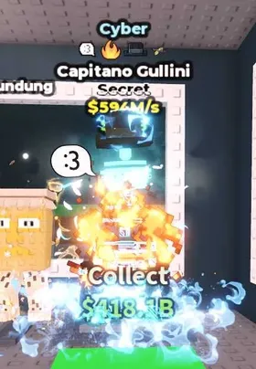 Cyber Capitano Gullini NO TACO - Secret $594M/s - Steal a Brainrot Fast Delivery