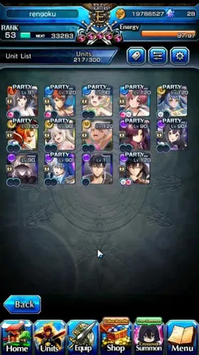 Global|Rank 53|13 Ascend 3 TW|(Shirou Emiya,2x Sung Jinwoo,RR Rimuru)+TW,S Miyu,S Chloe,DA Luahn,S Illya,Etc|Lpot 593|GS2871
