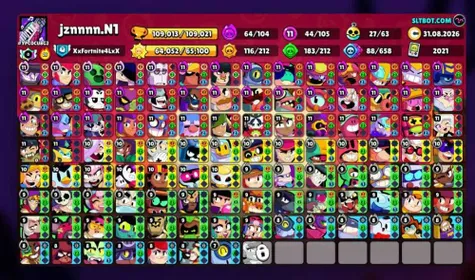 B1167 - 109013 CUPS - 44 MAXED - 64 HYPERS - 2 BP+ BOUGHT - 105 PRESTIGE - 138 EPIC / 15 MYTHIC / 14 LEGENDAR SKIN - FULL ACCESS