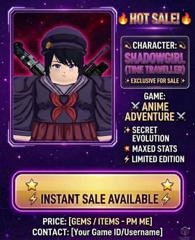 SHADOWGIRL (TIME TRAVELLER) Trade Anime ad