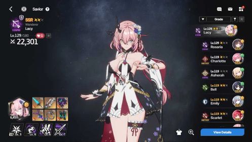 [ GLOBAL - LV 35 ] AMORA WITH ARCANA + ROSARIA LB 1 WITH ARCANA + ROBERTA WITH ARCANA + ASHERAH WALTZ WITH ARCANA + WEDDING CARMEN + LACY LB 2 + EMILY LB 2 + BELL LB2 + SCARLET ANOTHER LB 2  + CERES + EPINDEL ANOTHER + ELISA