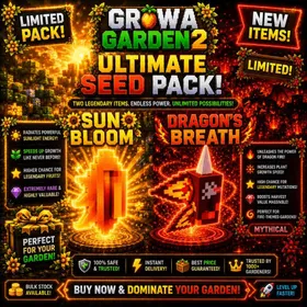 25x ☀️ Sun Bloom 🔥 + 25x 🔥 Dragon's Breath 🐉 | Grow a Garden 2 (GAG 2) | 🌈 SUPER ✨ |⚡️Instan Delivery⚡️