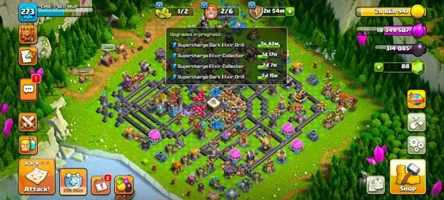 Legend 2💥Rank 845💥6 Hero max💥Th 18 max base💥15 epic max💥16-17 Level 20+💥max pet💥2 helper max💥28 Hero skin