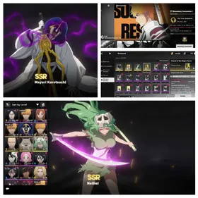 EU LV9| Ichigo Dual Z B1+Sign, Mayuri+Sign, Nelliel, Ichigo Bankai+Sign, Sajin, Ikkaku| A+ Japan/Europe Server |zong