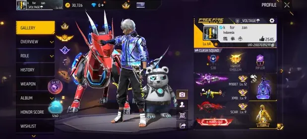 F484✨LV 64✨3 EVO 1 MAX✨M1887 STERLING CONQUEROR MAX✨331 COSTUME✨154 BUNDLE✨369 WEAPON✨SCAR MEGALODON LV.6✨M4A1 INFERNAL DRACO LV.4✨XM8 SCREAMING CHICKY✨LOGIN GOOGLE✨SAFE ACCOUNT