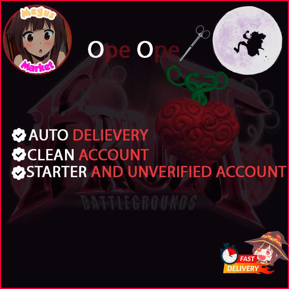 FRUIT BATTLEGROUNDS OPE OPE FRUIT Starter Unverified Full Acess account Auto Delivery