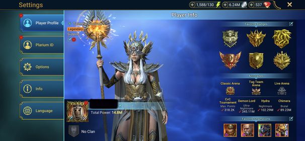 [4 Mythical Champions][14.8M] Lady Mikage,Arne the White,Calamitus,Karnage + 148 LEGENDARY (Taras+Marichka,Nekhret,Warlord,Krisk,Mith(6*),Ursuga,Arb 401,Armanz,Pallas,Talenna,Gnut,Elva,Mavara,Kymar...) + 1k UNM + 1k NM HYDRA + 25 SD/25 SHOGUN AUTO
