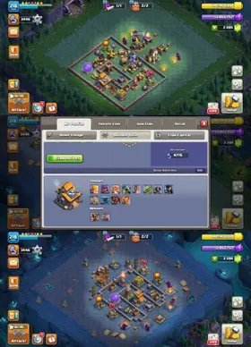 FULLY MAX EQUIPMENTS-[GG,SB,FB,RS,EB]~TH17 NEAR MAX~MAX WALLS~HERO:96-95-78-70-45~LEAGUE SKIN~NC YES~2154WS~10X SKINS~CWL-455~FULL ACCESS