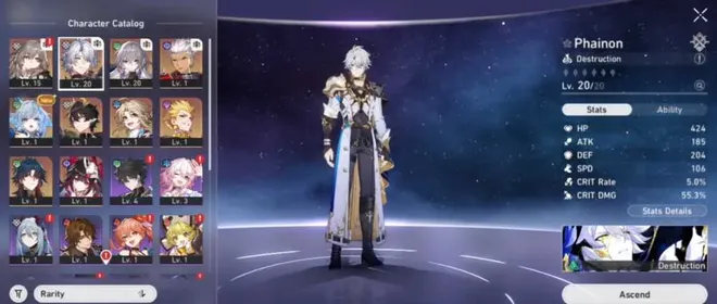 Asia| TL 8 | Phainon LC Signature + Cerydra + Gilgamesh + Archer + Sparkle + Dan Heng PT + Blade| Guaranteed Limited Banner + Golden companion spirit x3