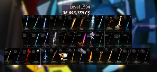 [ Fisch ] Account:25 Lv.1594 , Money 36M+ C$ , Nolife Rod , Seraphic Rod , Great Rod of Oscar , Ethereal Prism Rod , 48-49 Robs 38% Robs | Automatic Delivery | Roblox Account | Unverified Account