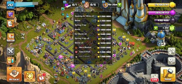 [MAX HELPER] XP 261 💥 TH18 FULL MAX 💥 X4 GOLD PASS 💥 NICE EQUIPMENT 💥 4147 WAR STARS 💥 MAX BB BASE