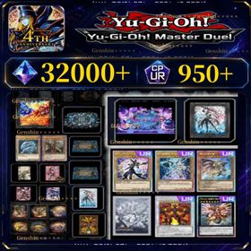 Yu-Gi-Oh! Master Duel][Fast Delivery]32000-35000 diamonds + [950UR dust + 1400SR]|+random 3-5 Royal Finish UR Card +Purchased the 3000 Gems Evil★Twin / Live☆Twin Set+Purchased the 2000 Gems 2025 New Year Bundle+Purchased the 3600 Gems Sky Striker Set.+Purchased the 2000 Gems  2025 WCS Set Included+Purchased the 3000 Gems Mikanko Lucky Card Set+Purchased the 3000 Gems 4th S:P Little Knight Mate Set+ Summon Ticket above 200+Random 10 URs|[Send Konami account ]Unlinked Steam|Ranked played|Android/IOS/PC/Universal