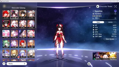 Asia/TL 70/30+ 5 Star Meta Characters(Rin Tohsaka, Himeko Nova, Silver Wolf Lv999, etc) +9 Sign/Well build can clear endgame contents