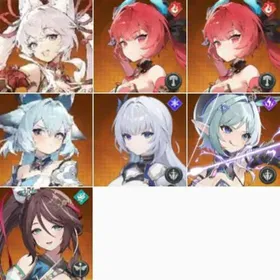 KR|lv2|Mina+Flare+Flare+Narae+Ophelia+Penny+Jiwon|Only completed the tutorial|Fast delivey