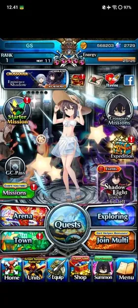 Global | 2500-3000++ Crystal [Grand Summoners] Limited Starter Account | Random unit | 2000