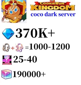 coco dark server|370K+ Crystals | 1000～1200 Cookie Cutters | random 30-50 Epic Cookies+190000 Rainbow Cube|Beast's Heritage Selection Chest is not used|Ancient Cookie Selection Chest|Beast's Heritage Selection Chest is not used|Ancient Cookie Selection Chest|Legendary Cookie Selection Chest | Plot progress 1-3] iOS/Android Cookie Run: Kingdom